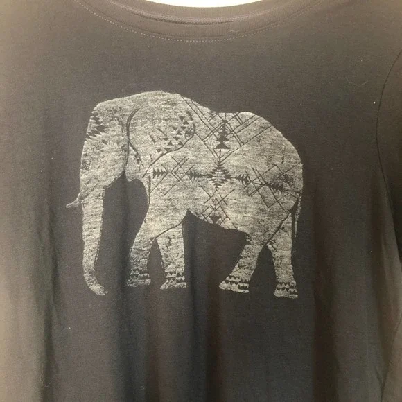 CEA JAE Elephant Printed Slouch Tee Sz M - Picture 2 of 6
